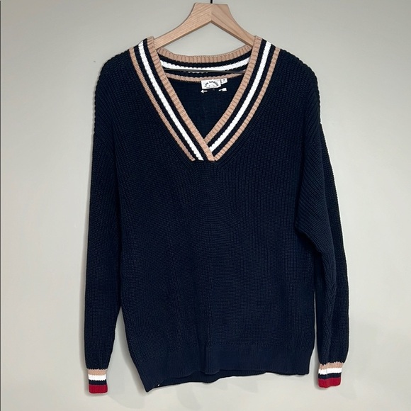 The Upside Josie Striped Trim Sweater Small - Picture 1 of 6